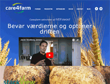 Tablet Screenshot of care4farm.dk